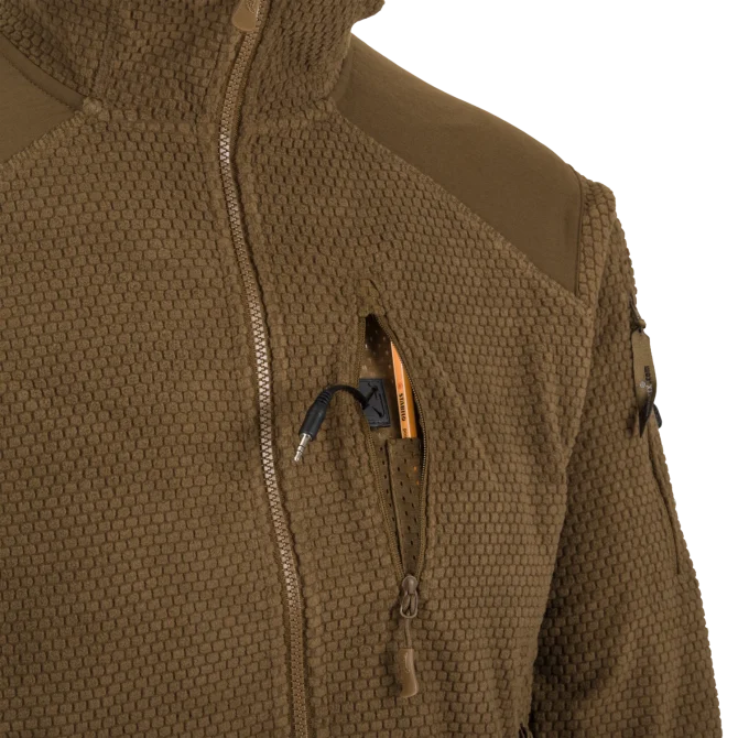 Alpha Hoodie Jacket - Grid Fleece - Image 7
