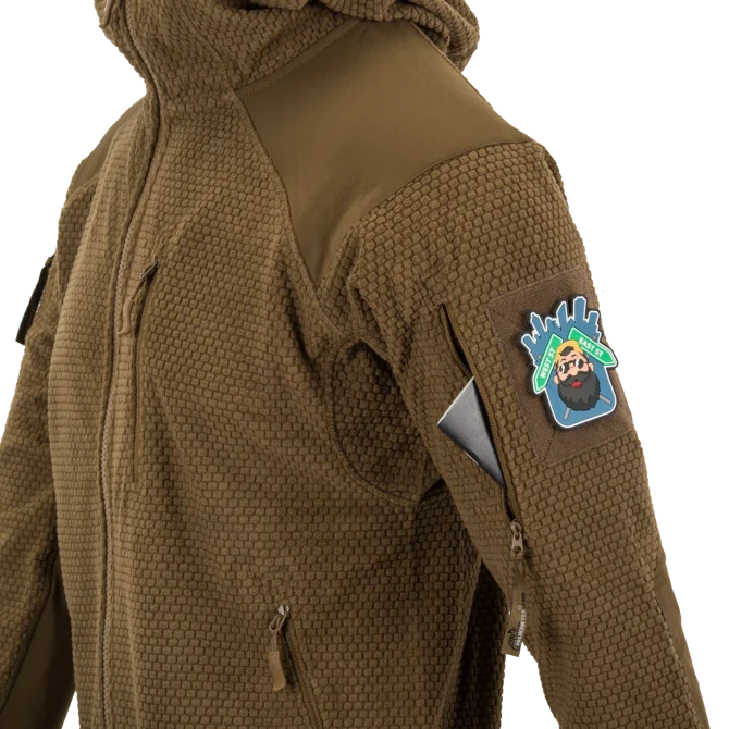 Alpha Hoodie Jacket - Grid Fleece - Image 6
