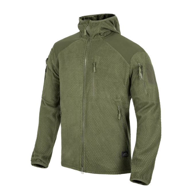 Alpha Hoodie Jacket - Grid Fleece - Image 2