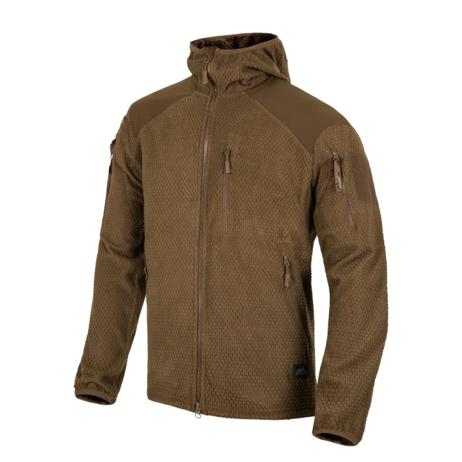 Alpha Hoodie Jacket - Grid Fleece - Image 3